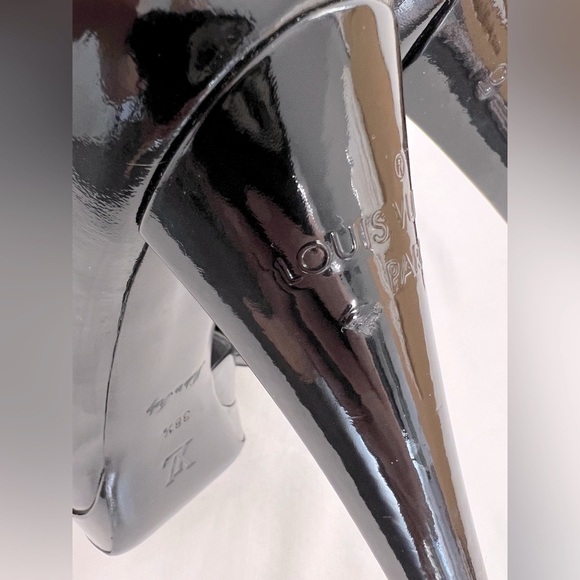 100% Authentic Louis Vuitton High Heel Pattern Leather Shoes Stiletto 38.5 8.5 - Picture 16 of 16